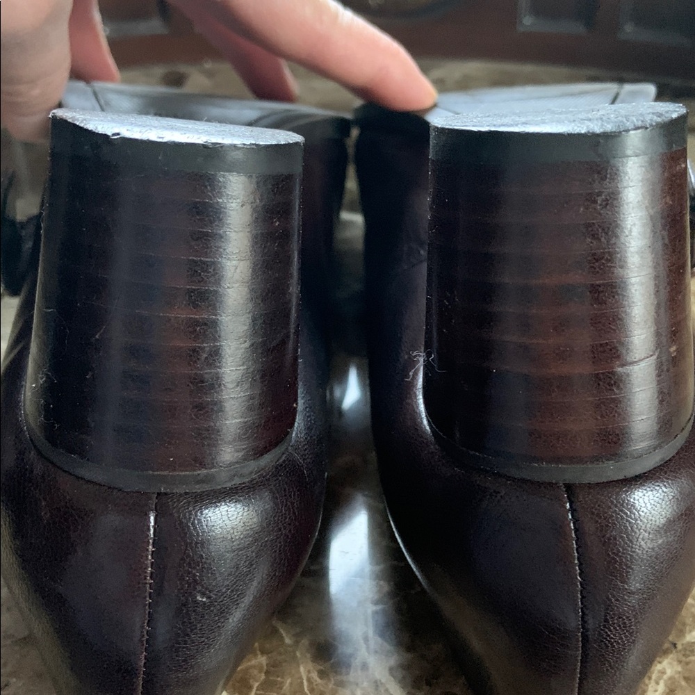 Brown Heeled Mary Jane Shoes - Picture 5 of 12